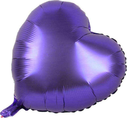Kalp Balon Folyo Mor 60 Cm 24 İnç