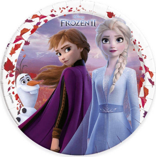 Ldc1259 Balonevi, Frozen Iı, 8 Adet Kağıt Tabak, 23 Cm