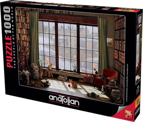 1065 Pencere Kedileri 1000 Parça Puzzle -Anatolian