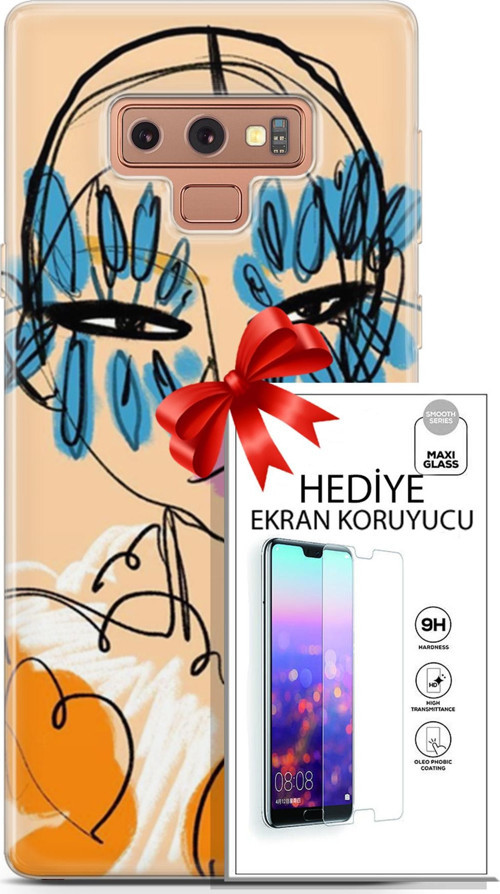 Samsung Galaxy Note 9 Kılıf Orijinal Seri Soul 24 Uzakdoğulu Darbe Emici Kılıf + Ekran Koruyucu