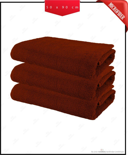 Kamdu 3 Adet 50 X 90 Cm Mikrofiber Kuaför Havlusu, Berber Havlusu, Spor Havlusu, Fitness Havlusu