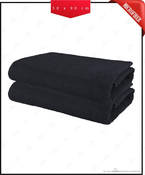 Kamdu 2 Adet 50 X 90 Cm Mikrofiber Kuaför Havlusu, Berber Havlusu, Spor Havlusu, Fitness Havlusu