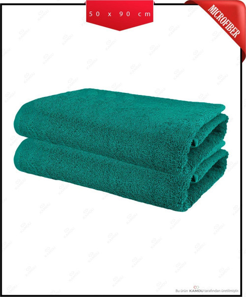 Kamdu 2 Adet 50 X 90 Cm Mikrofiber Kuaför Havlusu, Berber Havlusu, Spor Havlusu, Fitness Havlusu