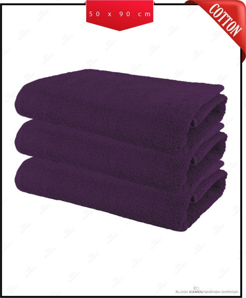 Kamdu 3 Adet 50 X 90 Cm Pamuklu Berber Havlusu, Kuaför Havlusu, Spor Havlusu, Fitness Havlusu