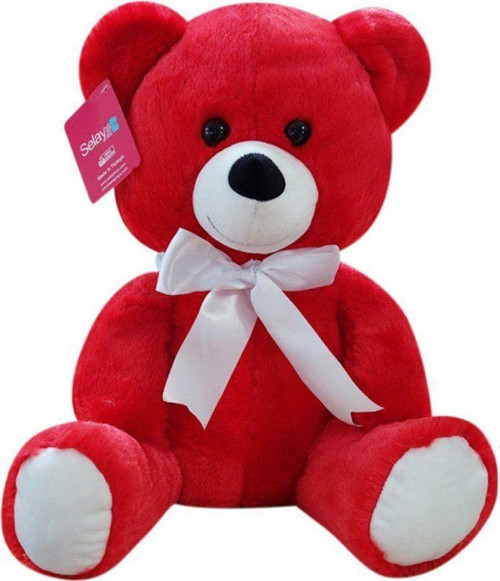1178Kr Selay, Oturan Ayı 37 Cm Kırmızı