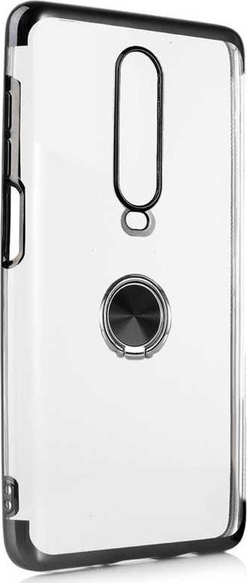 Xiaomi Redmi K30 Kılıf Zore Gess Kenarları Renkli Yüzük Aparatlı