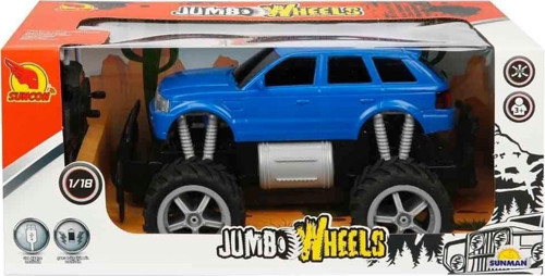 80012 1:18 Uzaktan Kumandalı Jumbo Wheels Usb Şarjlı Araba