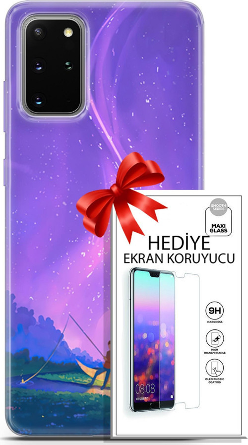 Samsung Galaxy S20 Plus Kılıf Orijinal Seri Neo 15 Clowhunter Kalın Silikon + Ekran Koruyucu