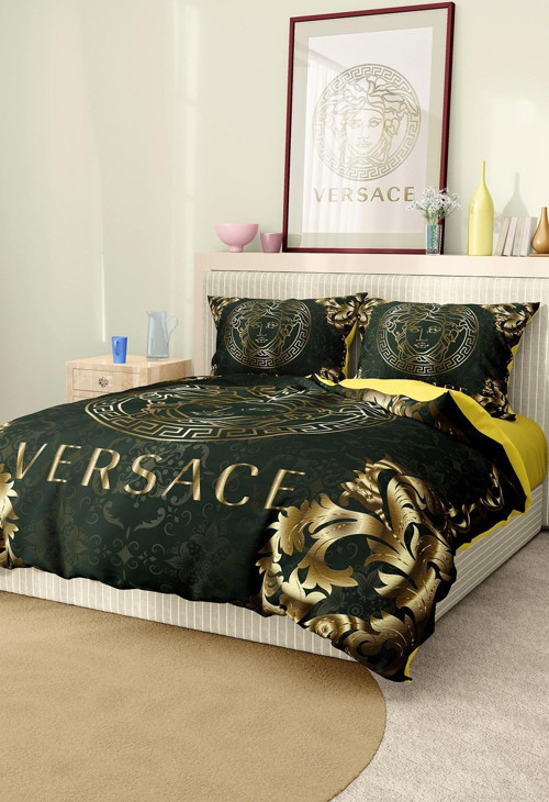 Marka Nevresim Takımı Çift Kişilik Pamuklu Saten Kumaş 6 Parça 3D Dijital Baskı Duvet Cover Set Mode
