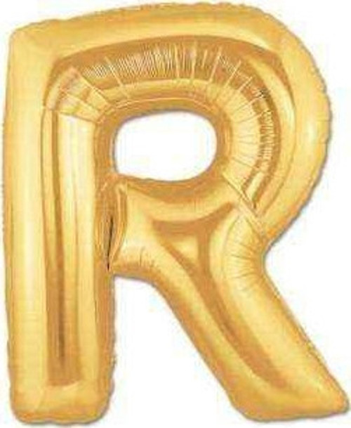 R Harf Folyo Balon Altın Renk 40 İnç