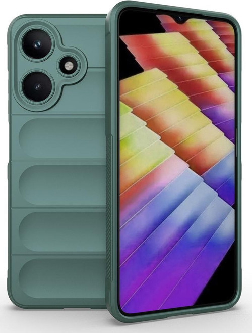 İnfinix Hot 30i Kılıf Esnek TPU Oyuklu Arka Yüzey Tasarımlı Etnik Silikon Kapak