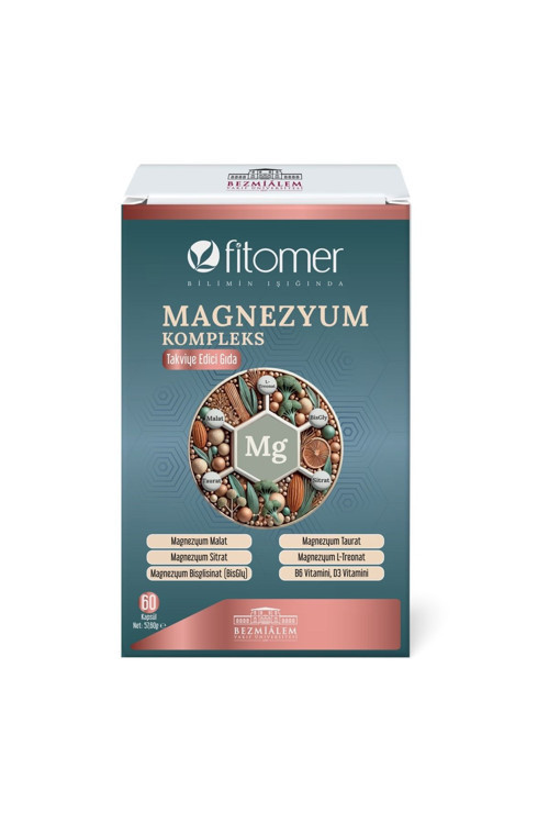 MAGNEZYUM P5P B6 VİTAMİN VE D VİTAMİNİ 60 KAPSÜL
