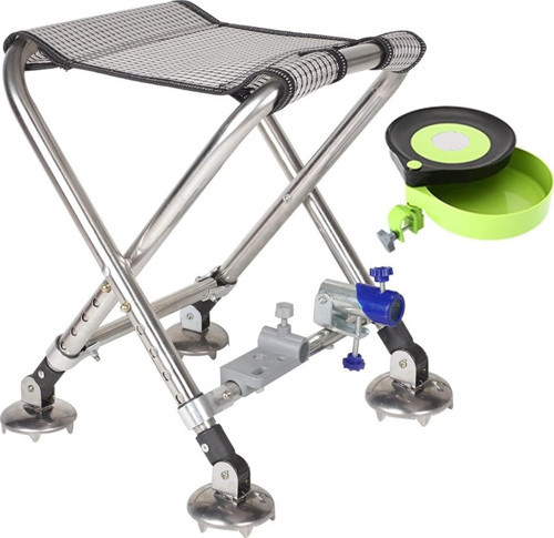 SN-25796 Metal Balıkçı Taburesi Katlanabilir Taşınabilir Ayarlanabilir Katlanır Tabure 50x32cm