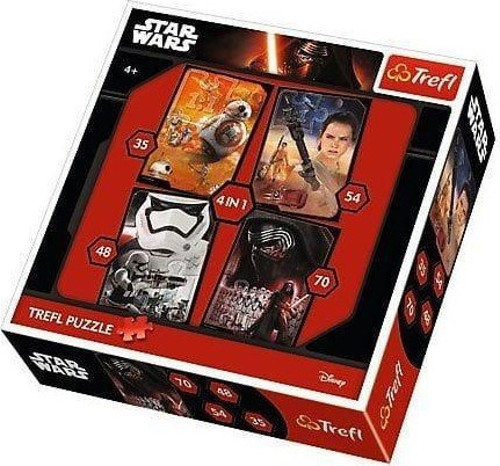 34263 Trefl Puzzle Star Wars Episode Vıı 4'Lü 35+48+54+70 Parça Puzzle