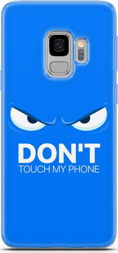 Samsung Galaxy S9 Kılıf Orijinal Seri Typo 19 Don'T Touch My Phone Tam Koruma Kılıf