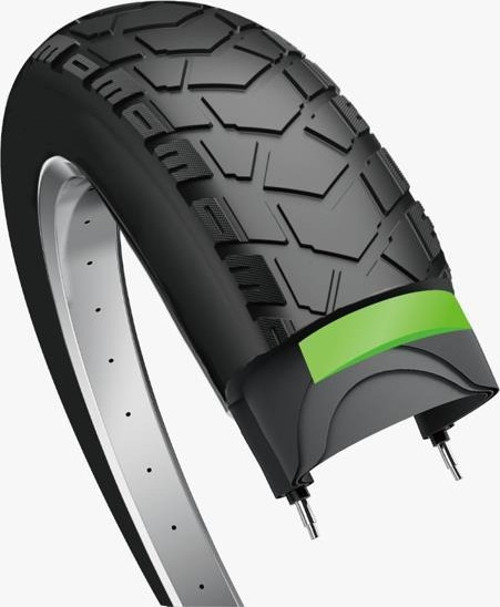 OBOR 20X4.00 ESCORT 3MM Zırhlı Fat Bike Bisiklet Lastik Seti İÇ DIŞ LASTİK