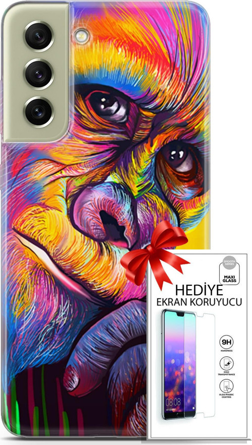 Samsung Galaxy S21 Fe Kılıf Orijinal Seri Bounce 26 Skylar Carter Soft Kapak + Ekran Koruyucu