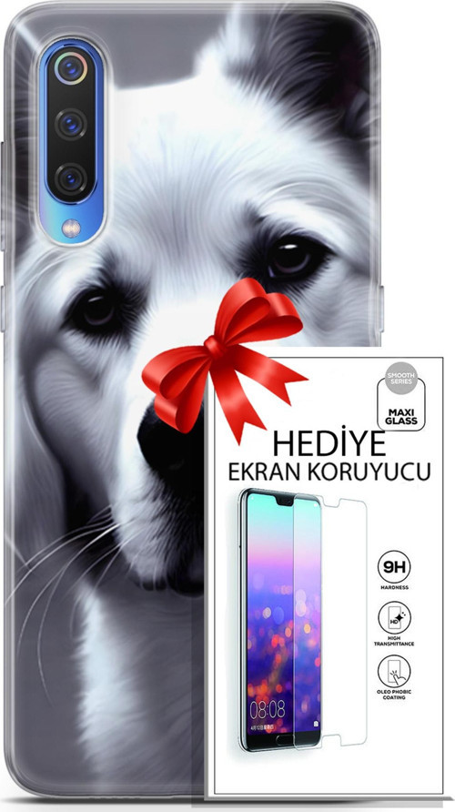 Xiaomi Mi 9 Kılıf Orijinal Seri Dogs 17 Avcı Yumuşak Kılıf + Ekran Koruyucu