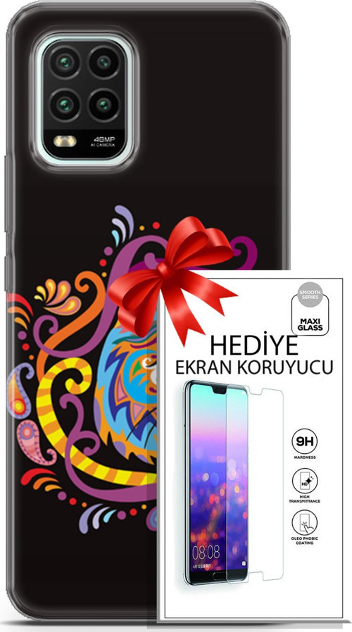 Xiaomi Mi 10 Lite 5G Kılıf Orijinal Seri Scotish-British 02 Yerel Kedi Kapak Ve Ekran Koruyucu