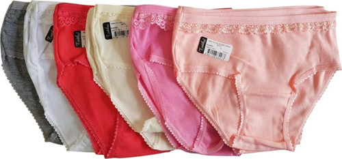 0834 Kız Çocuk Ince Bel Pınar Bato-Slip-Külot - 12'li Kombin