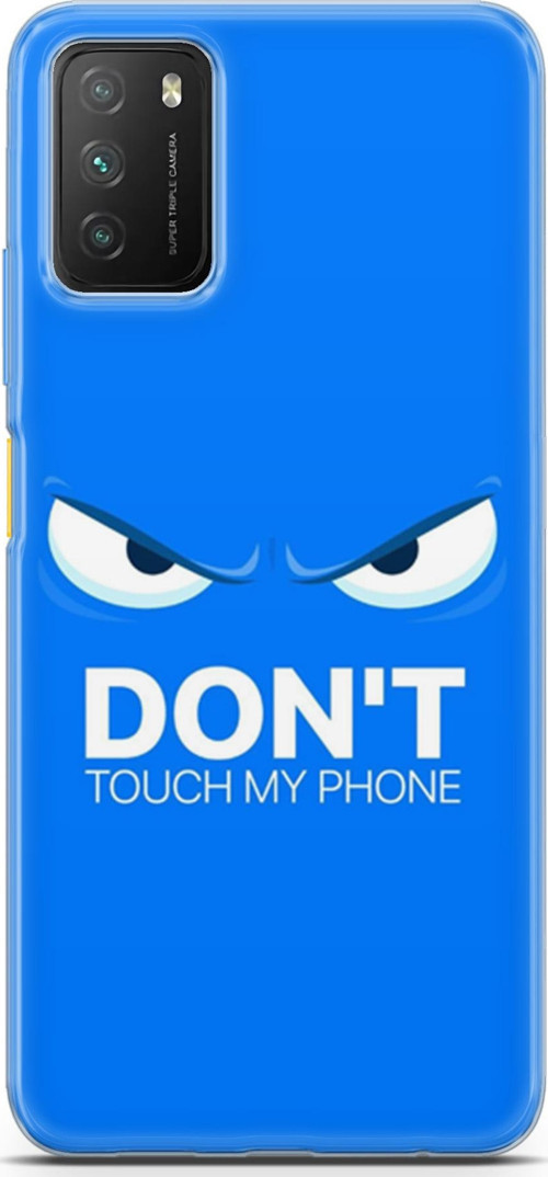 Xiaomi Poco M3 Kılıf Orijinal Seri Typo 19 Don'T Touch My Phone Tam Koruma Kılıf