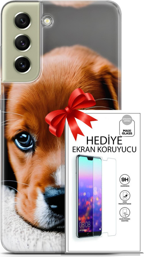 Samsung Galaxy S21 Fe Kılıf Orijinal Seri Dogs 09 Beagle Uv Kılıf Ve Ekran Koruyucu