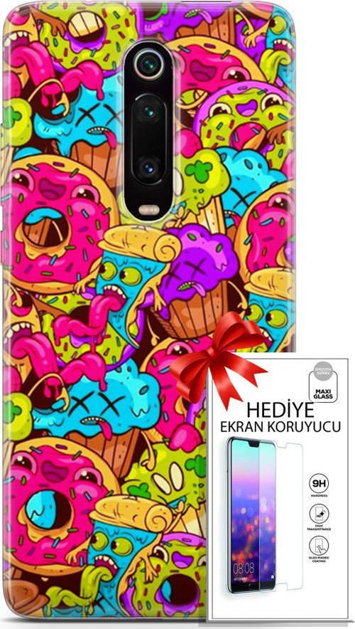 Xiaomi Mi 9T Kılıf Orijinal Seri Bounce 01 Annabella Gordon Telefon Kılıfı + Ekran Koruyucu