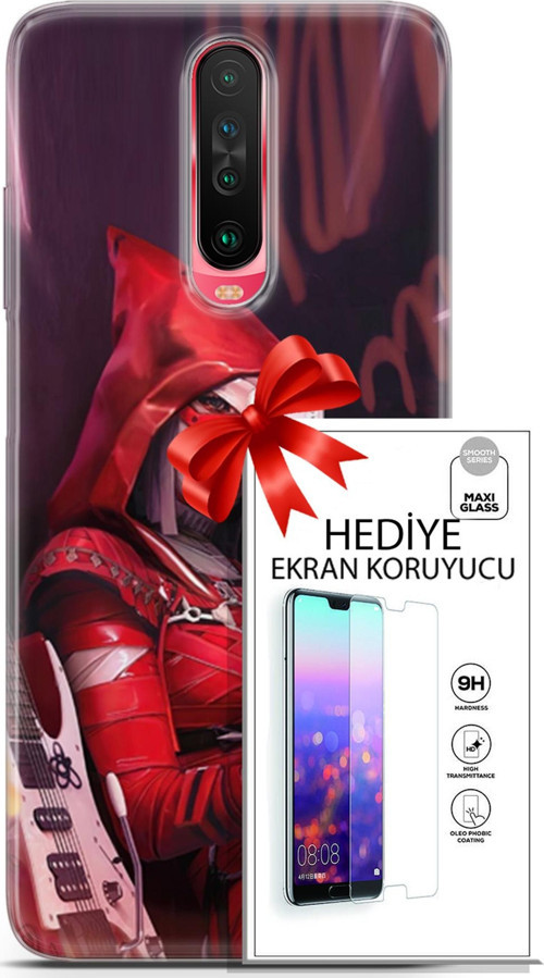 Xiaomi Poco X2 Kılıf Orijinal Seri Pubg 20 Selfie Mod Renkli Kılıf Ekran Koruyucu
