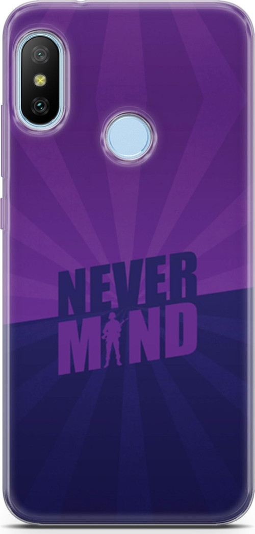 Xiaomi Mi A2 Lite Kılıf Orijinal Seri Typo 06 Never Mind Koruyucu Kapak