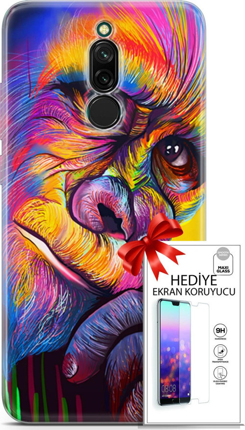 Xiaomi Redmi 8 Kılıf Orijinal Seri Bounce 26 Skylar Carter Soft Kapak + Ekran Koruyucu