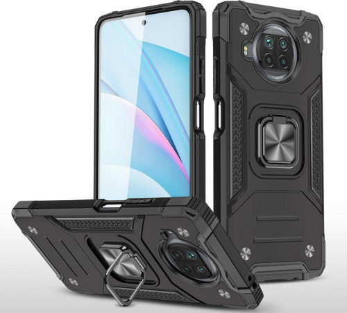 Xiaomi Redmi Note 9 Pro 5G Kılıf Zegna Yüzüklü Silikon Kapak - Siyah