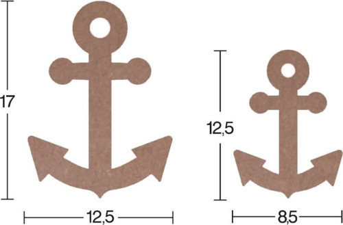H49 2Li Çapa Set Biblo, 18Mm Figüratif Ahşap Obje