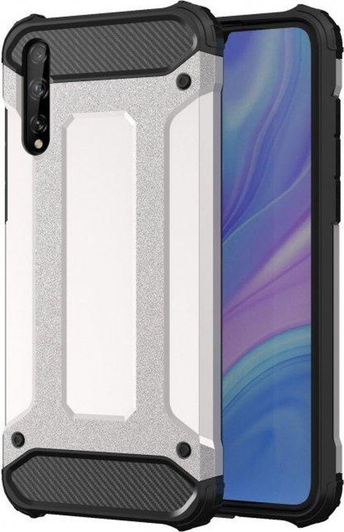Huawei P Smart S Kılıf Tank Silikon Kapak - Gümüş