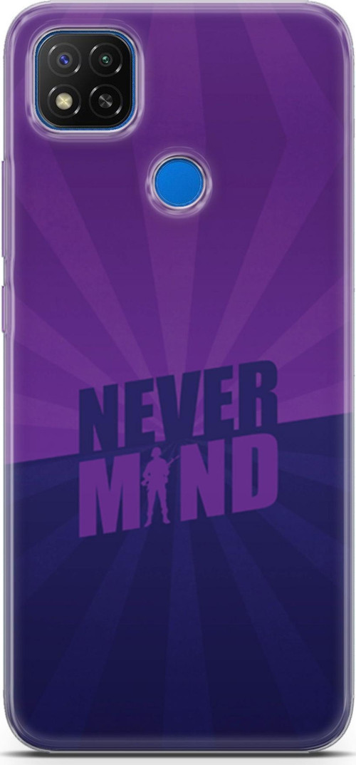Xiaomi Redmi 9C Kılıf Orijinal Seri Typo 06 Never Mind Koruyucu Kapak