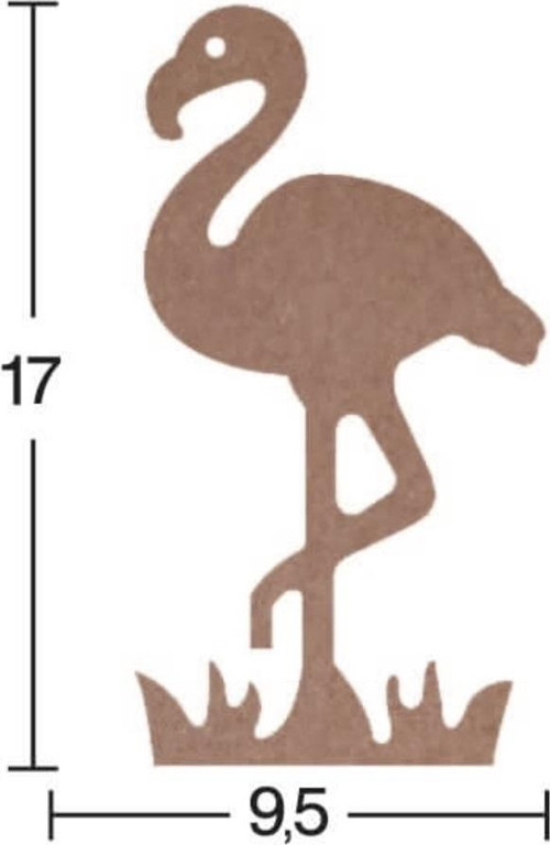 H54 Flamingo Biblo, 18Mm Figüratif Ahşap Obje