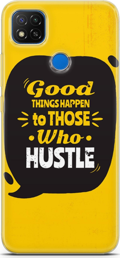 Xiaomi Redmi 9C Kılıf Orijinal Seri Typo 14 Good Things Happen Cover Kılıf