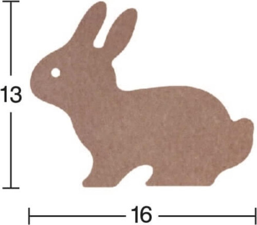 H64 Tavşan Biblo, 18Mm Figüratif Ahşap Obje