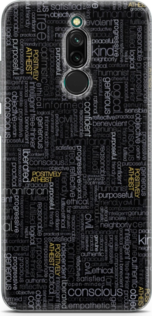 Xiaomi Redmi 8 Kılıf Orijinal Seri Typo 26 Confident Soft Kapak