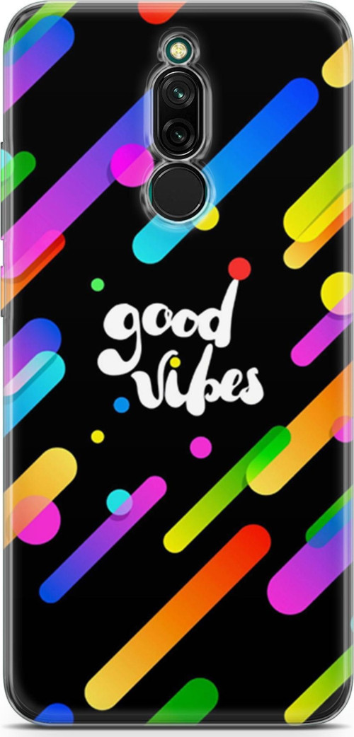 Xiaomi Redmi 8 Kılıf Orijinal Seri Typo 27 Good Vibes Lazer Kesim Silikon