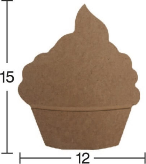 H75 Cupcake Biblo, 18Mm Figüratif Ahşap Obje