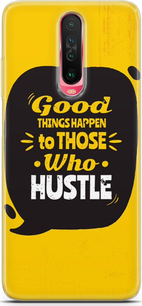 Xiaomi Poco X2 Kılıf Orijinal Seri Typo 14 Good Things Happen Cover Kılıf