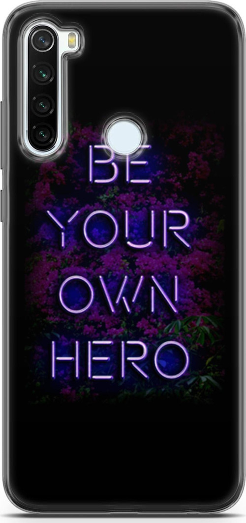 Xiaomi Redmi Note 8T Kılıf Orijinal Seri Typo 15 Be Your Own Hero Kalın Silikon