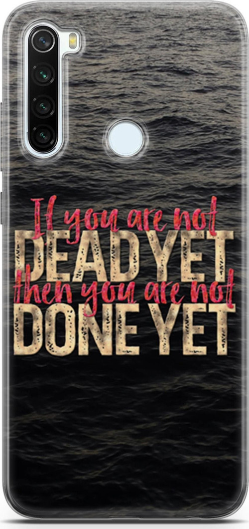 Xiaomi Redmi Note 8T Kılıf Orijinal Seri Typo 30 If You Are Note Kenarları Şeffaf Kapak