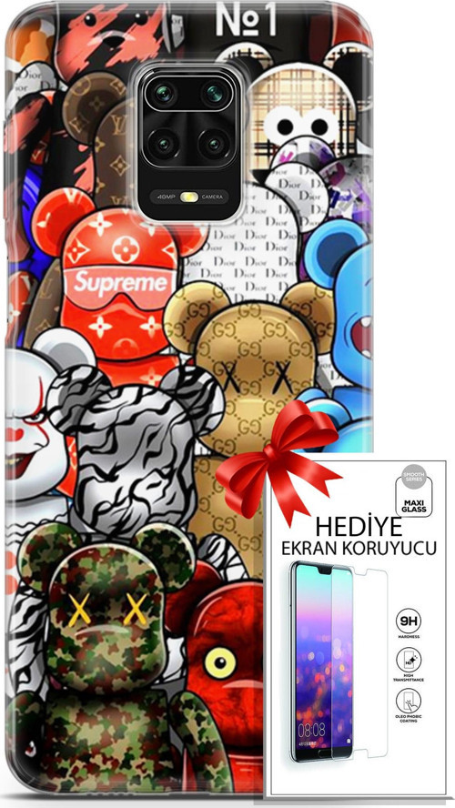 Xiaomi Redmi Note 9 Pro Kılıf Orijinal Seri Bounce 13 Louisa Burke Case Kapak Ekran Koruyucu