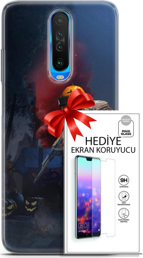 Xiaomi Redmi K30 Kılıf Orijinal Seri Pubg 25 Çatışma Soyulmayan Kılıf + Ekran Koruyucu Full Koruma