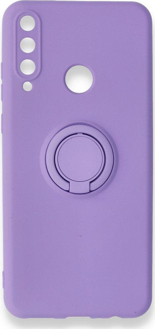Huawei Y6P Kılıf Viktor Yüzüklü Silikon - Mor