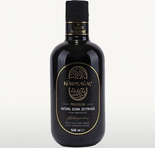 Arbeqina Erken Hasat Premium Soğuk Sıkım Natürel Sızma Zeytinyağı - 500Ml