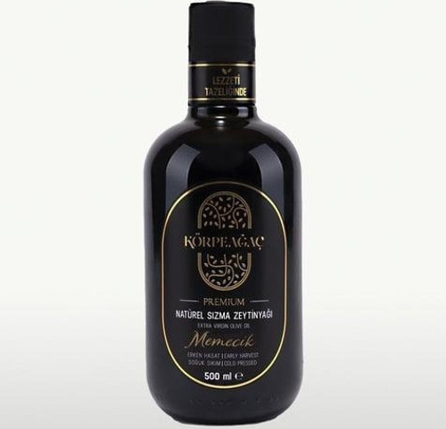 Memecik Erken Hasat Premium Soğuk Sıkım Natürel Sızma Zeytinyağı - 500Ml