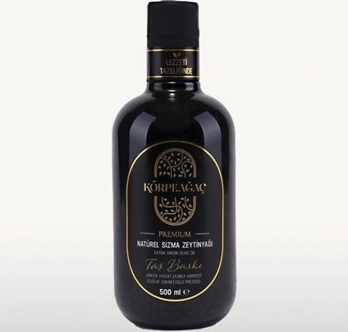 Taş Baskı Erken Hasat Premium Soğuk Sıkım Natürel Sızma Zeytinyağı - 500Ml