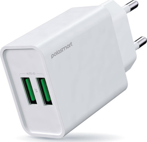 PBS120 2 USB Çıkışlı Duvar Şarjı Beyaz